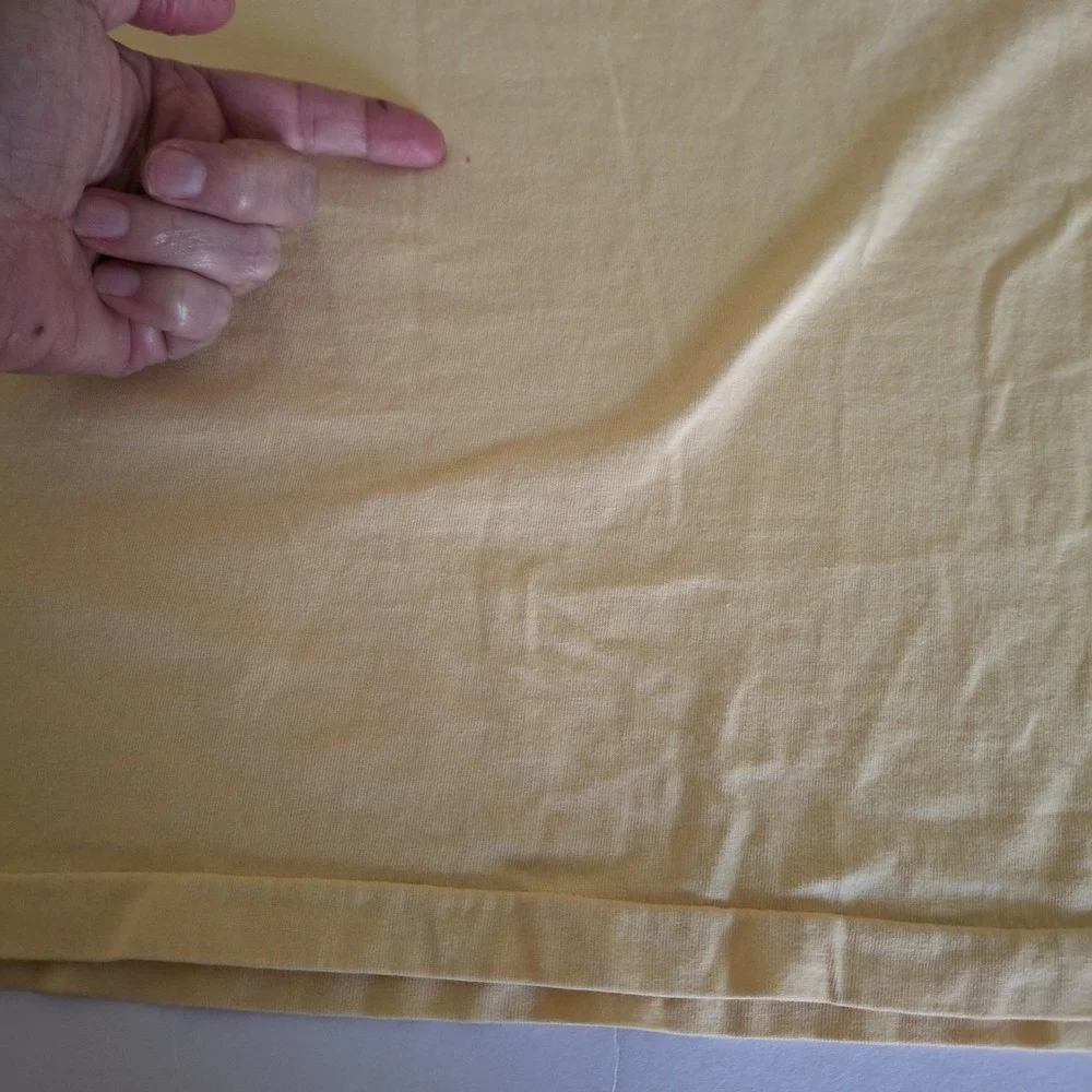 Polo Ralph Lauren T Shirt Adult 4XB Yellow Front Logo Big Tall Short Sleeve
